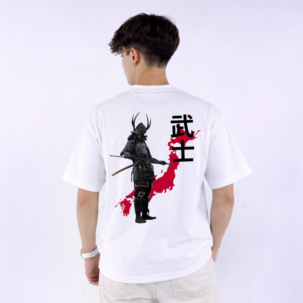 T-shirt Oversized -JAPAN- Black Samurai