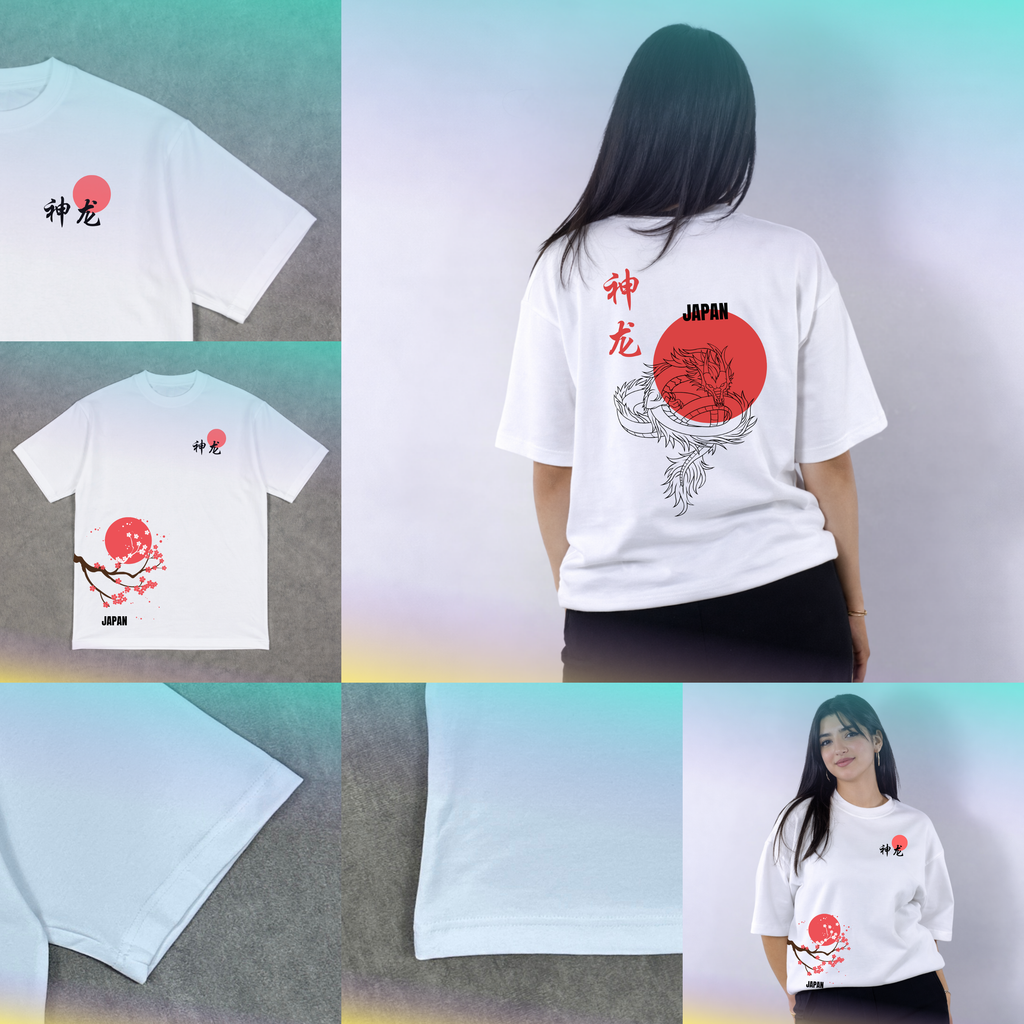 T-shirt Oversized -JAPAN- Sakura DRAGON